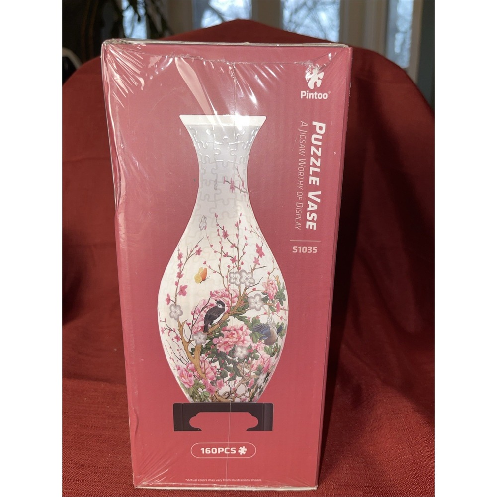 3D Flower Vase‎ Puzzle – Unique Curved Plastic Vase Made from 160 Pieces S1035